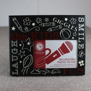 New View Gifts Recordable Photo Frame The Kids 4x6 Black Audio Message 10 Second